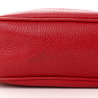 Gucci Pebbled Calfskin Small Soho Disco Bag Vibrant Red 16 of 21
