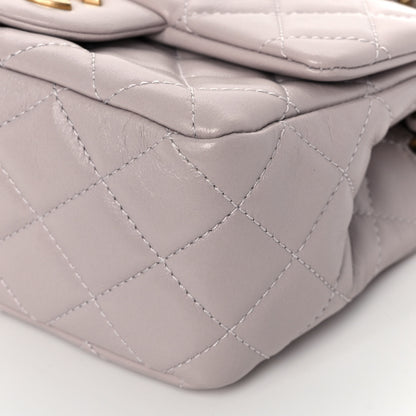 Chanel Lambskin Quilted Mini Pearl Crush Flap Light Purple 10 of 11