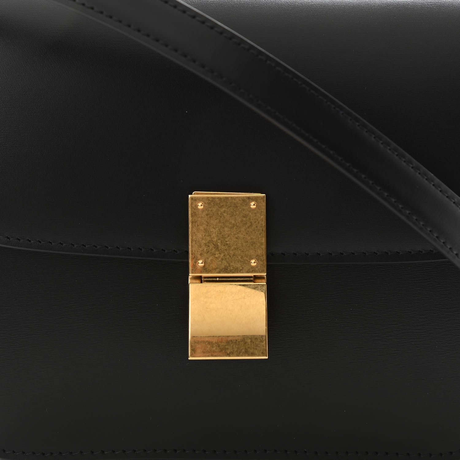 Celine Box Calfskin Teen Classic Box Flap Bag Black 8 of 11