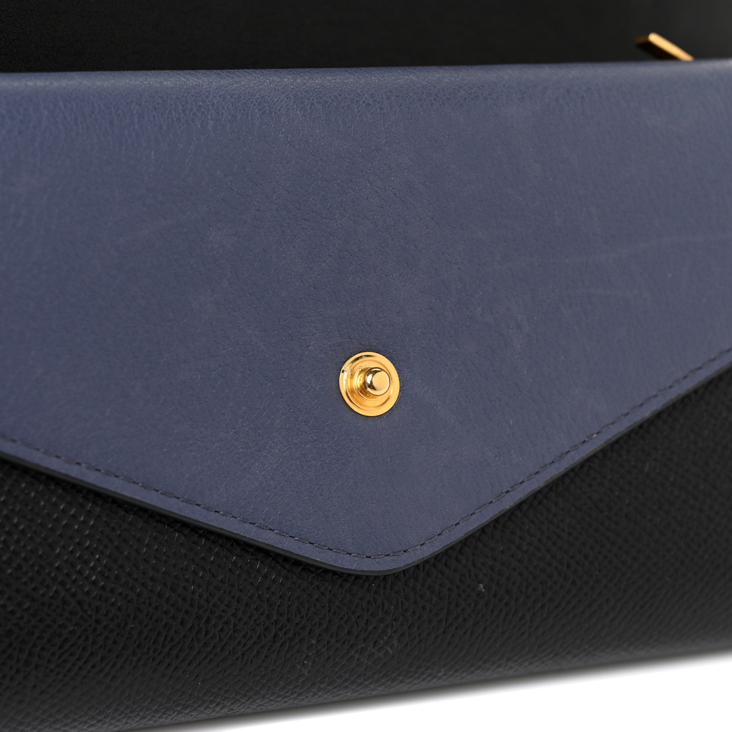 Mulberry Grained Calfskin Multiflap Chain Wallet Black 12 of 13