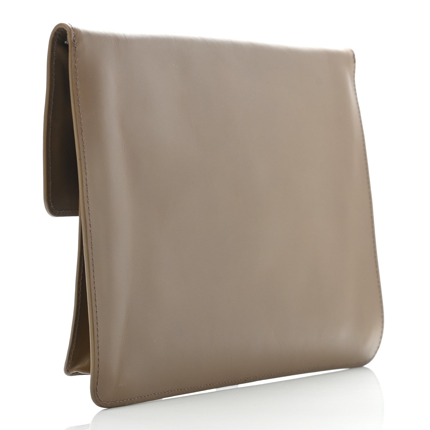 Bottega Veneta Calfskin Intrecciato Pocket Flap Clutch Maple 3 of 11