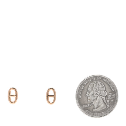 Hermes 18K Rose Gold TPM Farandole Stud Earrings 2 of 6