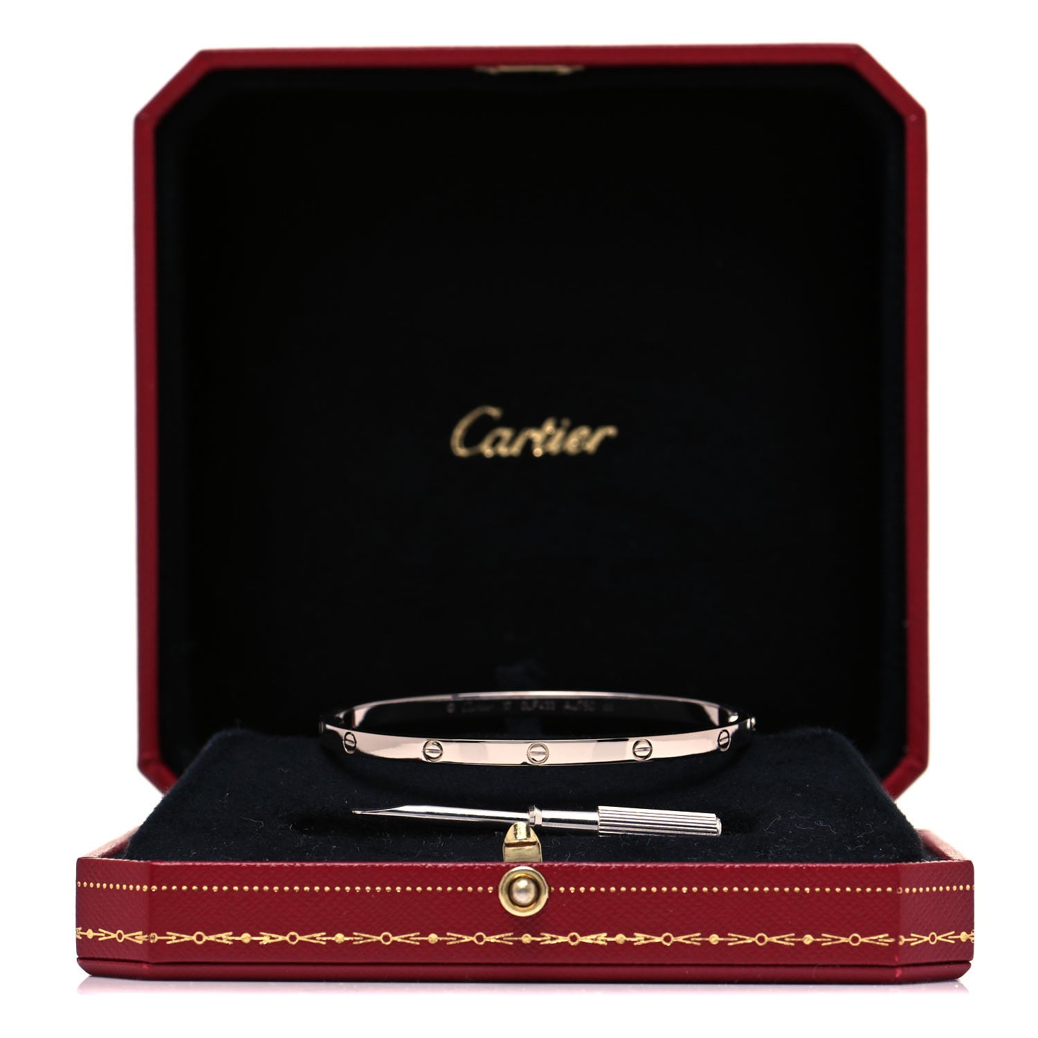 Cartier 18K White Gold Small LOVE Bracelet 17 6 of 6