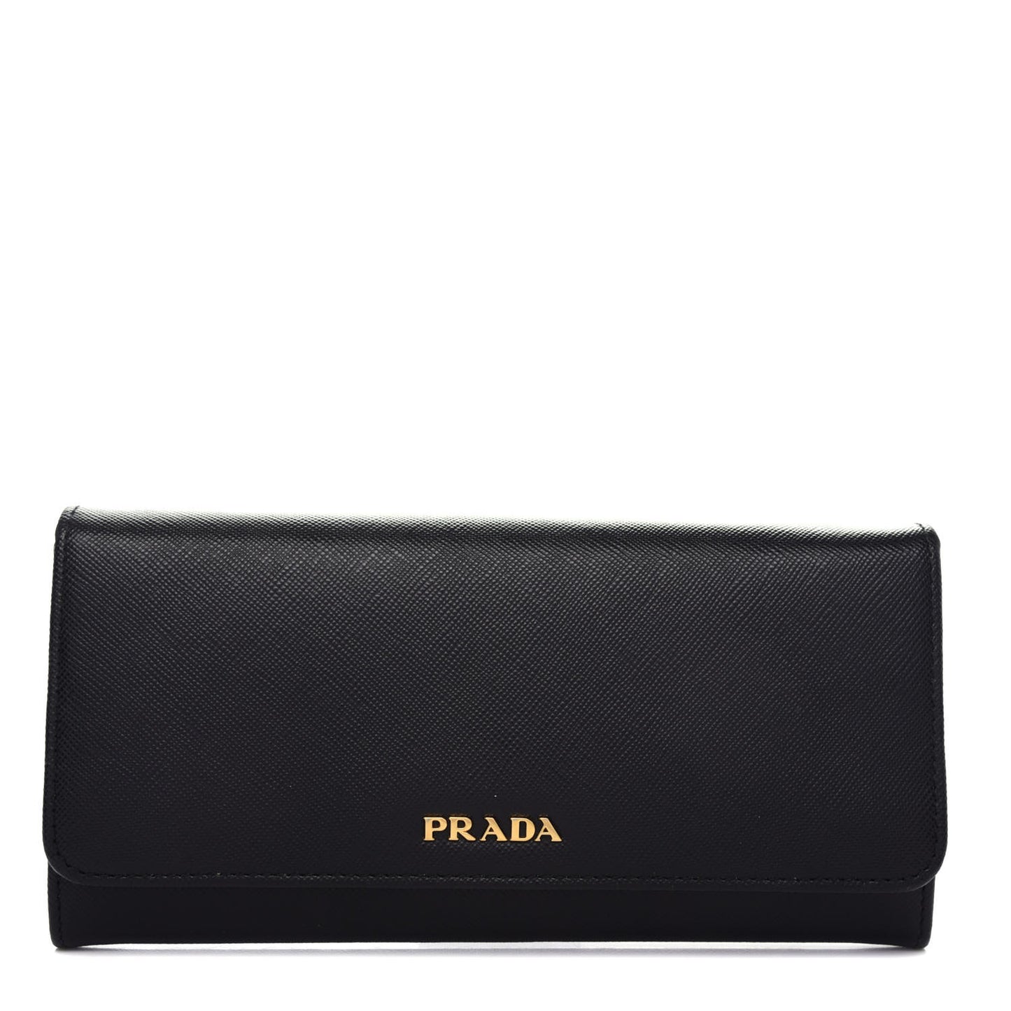 Saffiano Double Wallet Black Fuoco