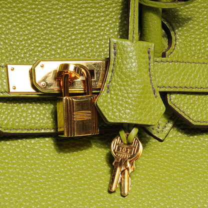 Hermes Togo Birkin 35 Vert Anis 6 of 10