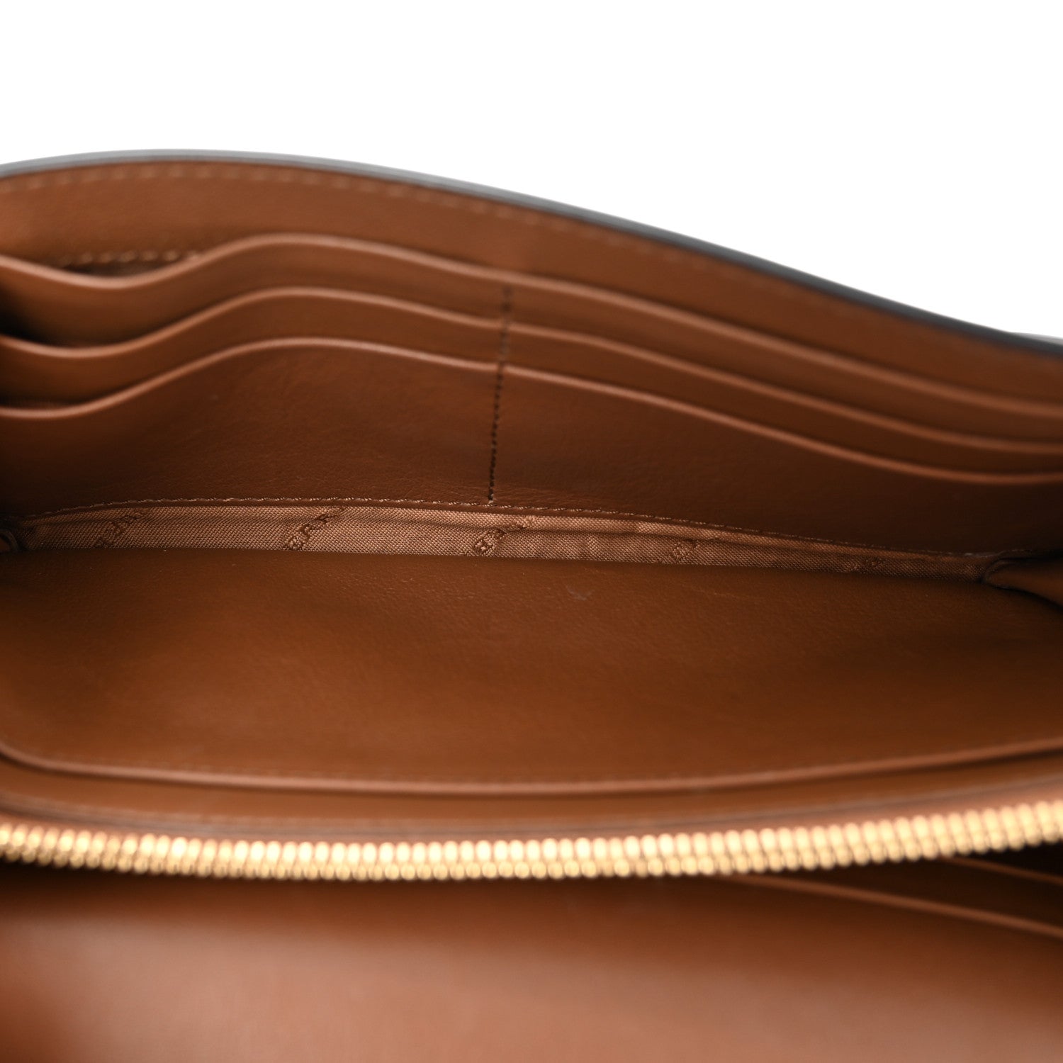 Burberry Calfskin Horseferry Check Henley Wallet On Chain Tan 5 of 15