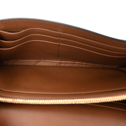 Burberry Calfskin Horseferry Check Henley Wallet On Chain Tan 5 of 15