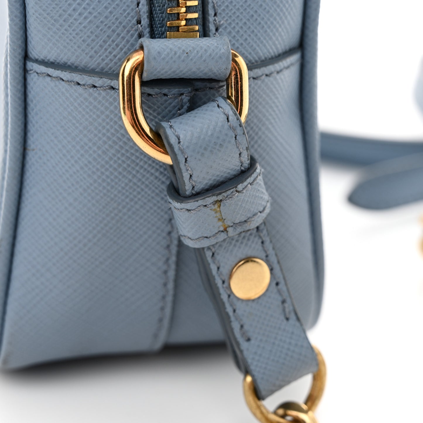 Saffiano Mini Camera Crossbody Bag Astrale