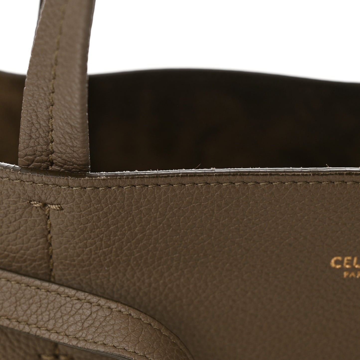 Soft Grained Calfskin Small Belt Cabas Phantom Taupe