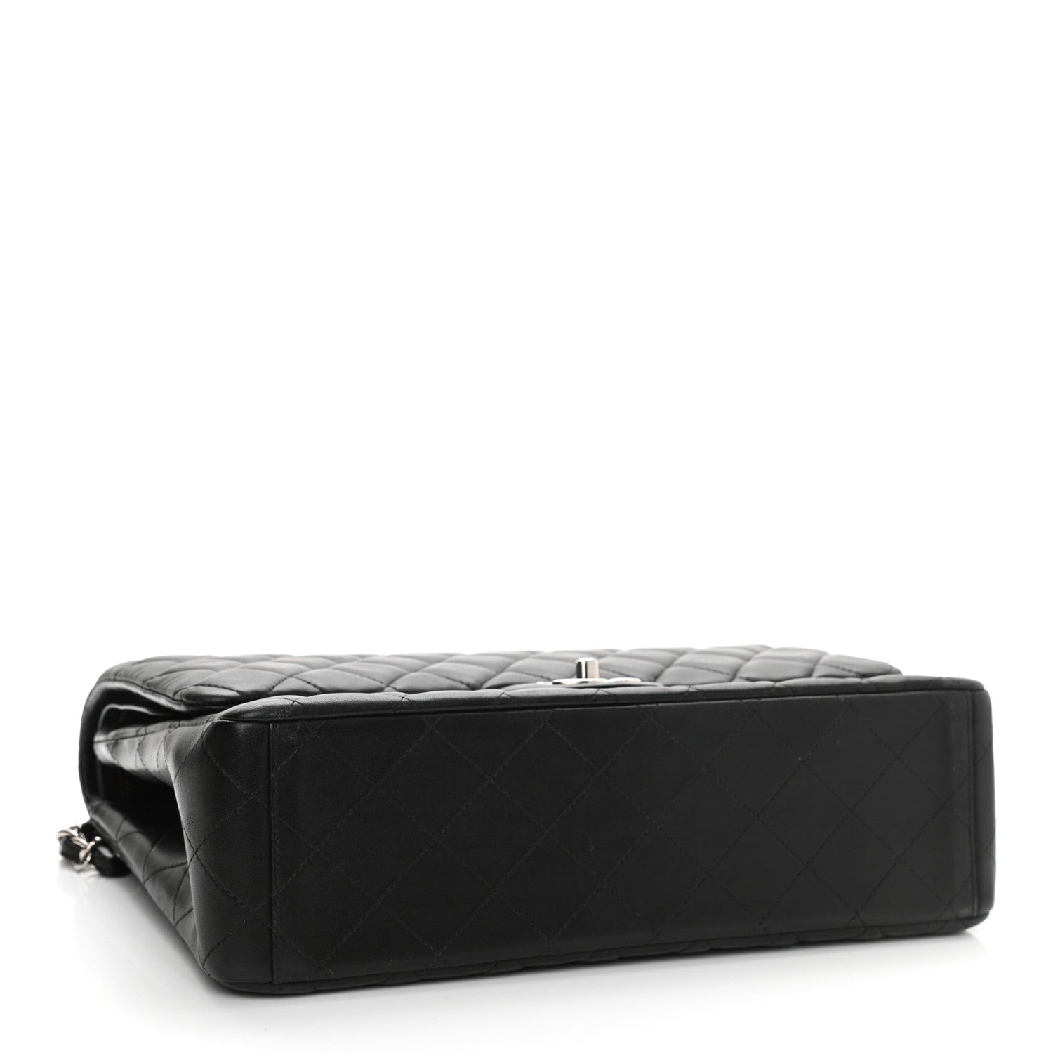Chanel Lambskin Quilted Maxi Double Flap Black 4 of 14