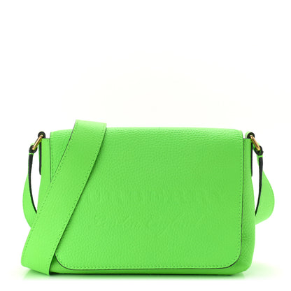 Burberry Signature Grain Burleigh Crossbody Bag Neon Green 1 of 10