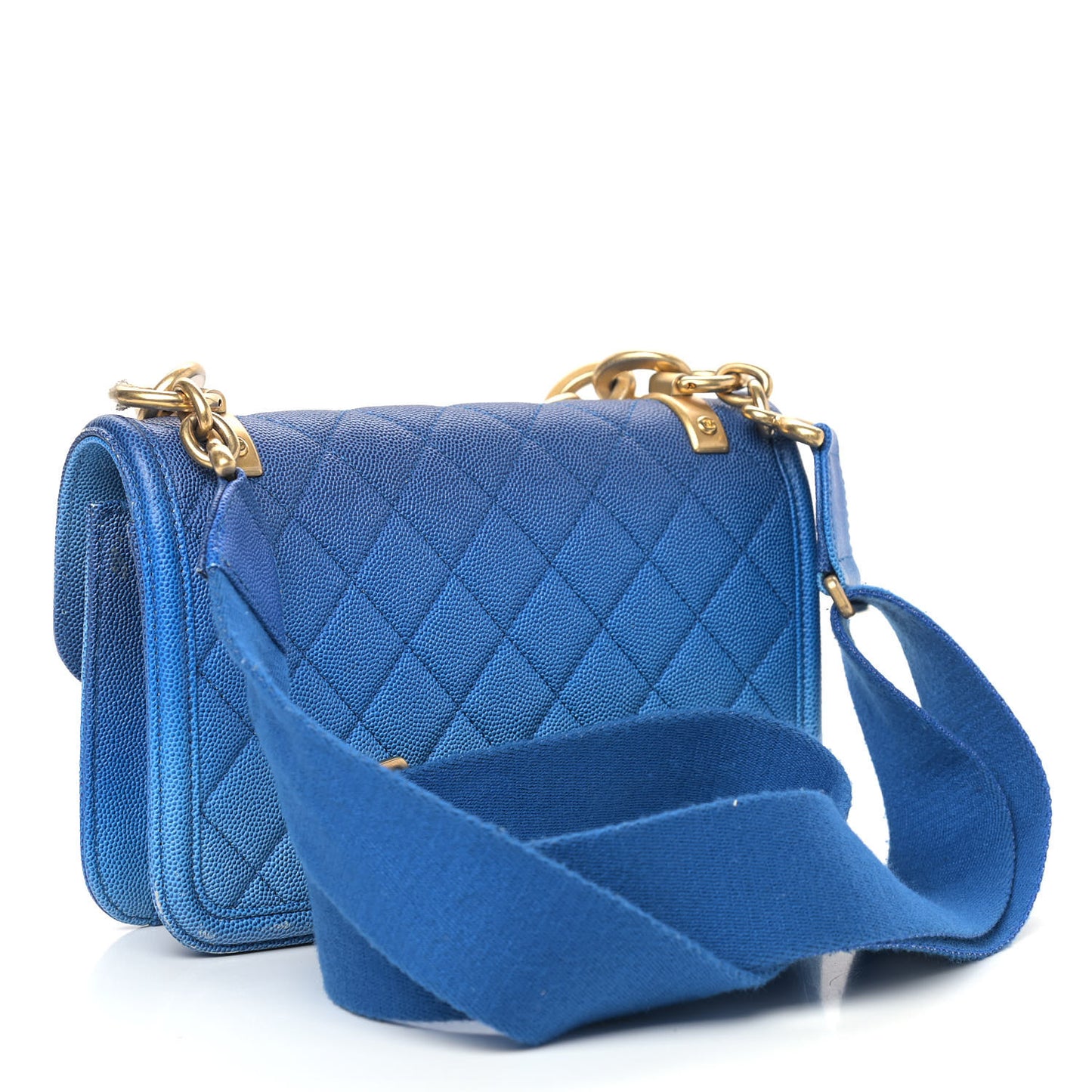 Caviar Quilted Small Sunset On The Sea Flap Blue