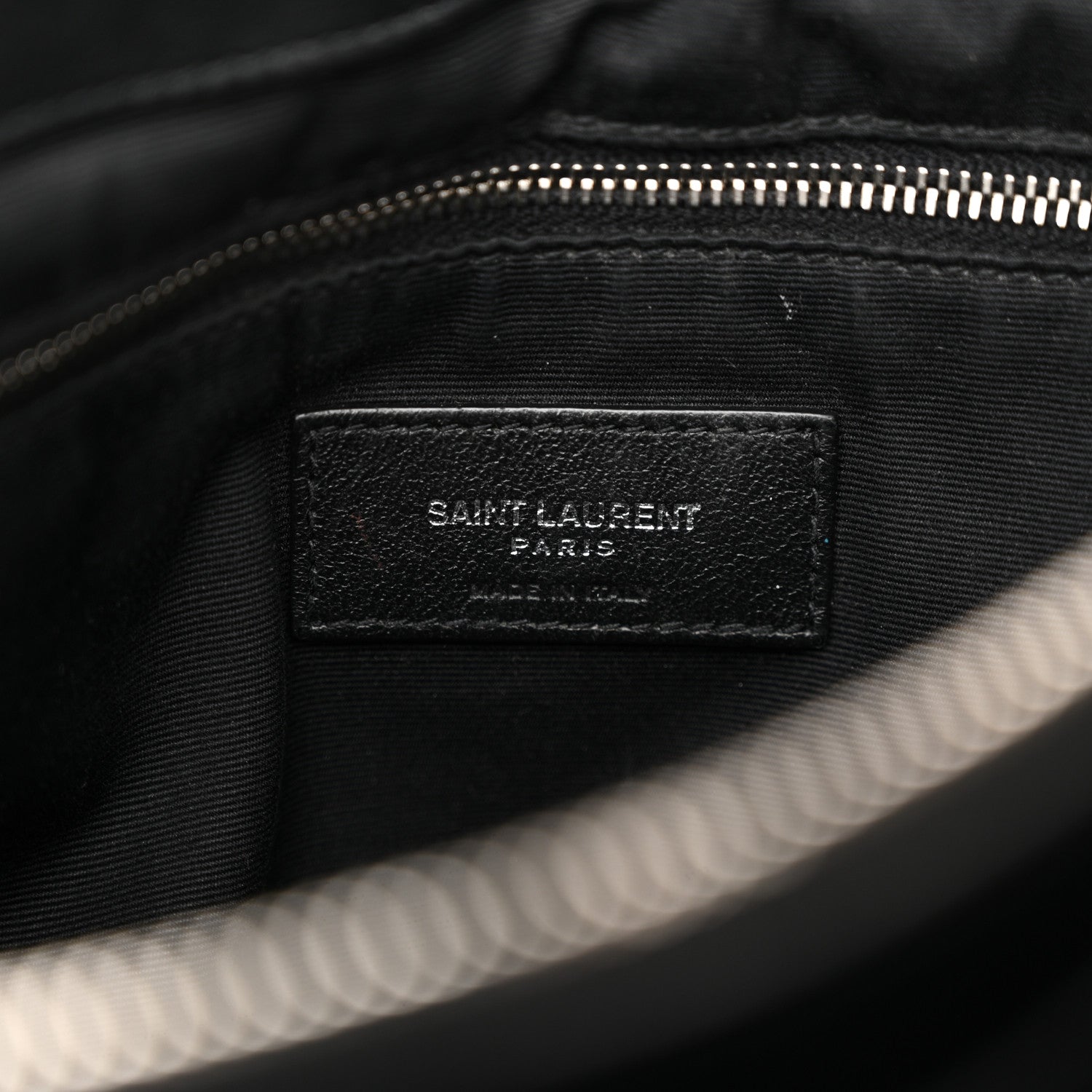 Saint Laurent Calfskin Y Quilted Monogram Large Loulou Chain Satchel Black 6 of 14