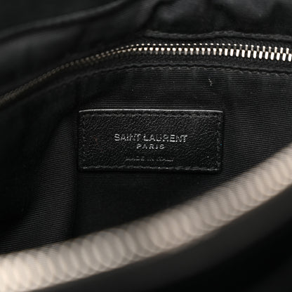 Saint Laurent Calfskin Y Quilted Monogram Large Loulou Chain Satchel Black 6 of 14