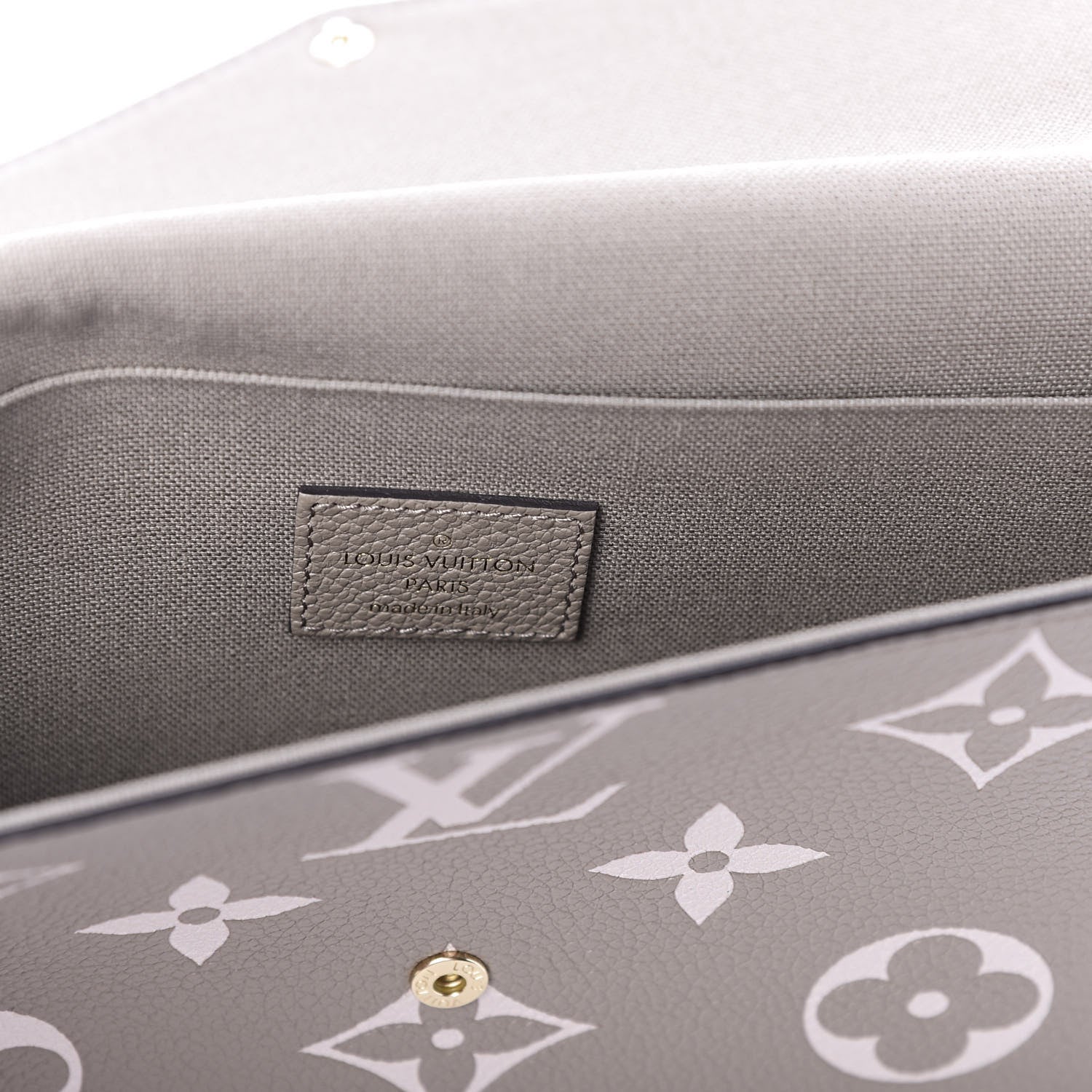 Louis Vuitton Empreinte Monogram Giant Felicie Pochette Tourterelle Creme 10 of 11