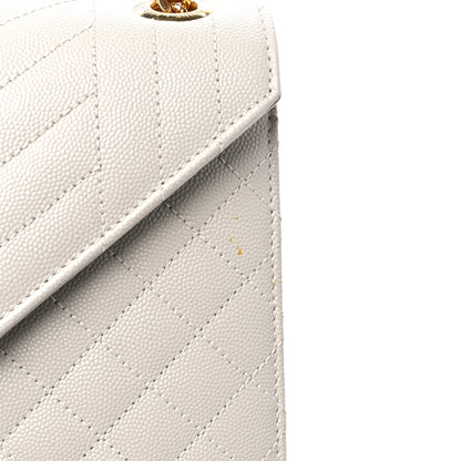 Saint Laurent Grain De Poudre Textured Mixed Matelasse Large Triquilt Monogram Satchel Porcellana 7 of 8