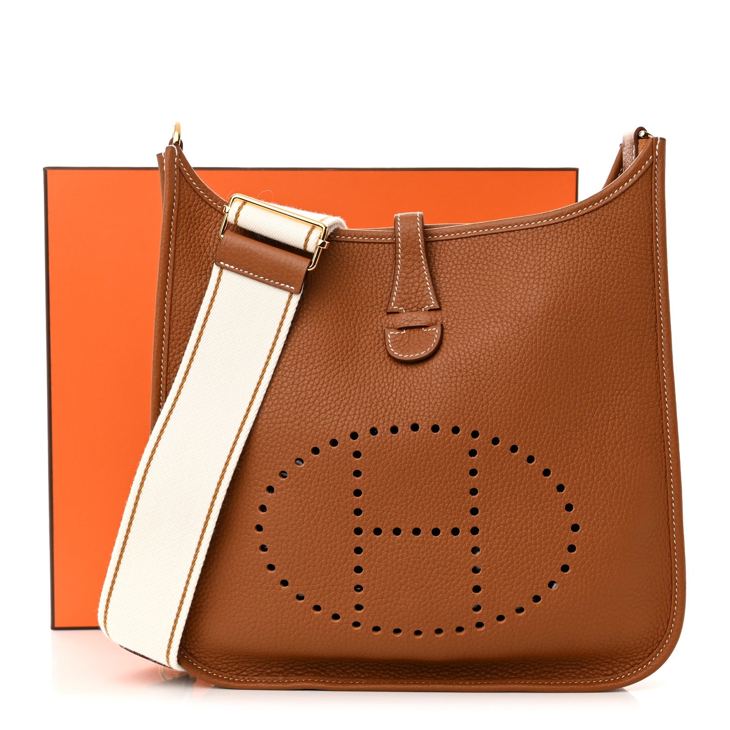 Hermes Taurillon Clemence Amazone Evelyne PM III Gold 11 of 11