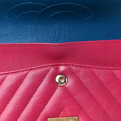 Chanel Calfskin Chevron Quilted 2.55 Reissue 225 Flap Red 22 of 25