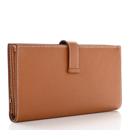 Hermes Epsom Bearn Gusset Wallet Gold 3 of 9