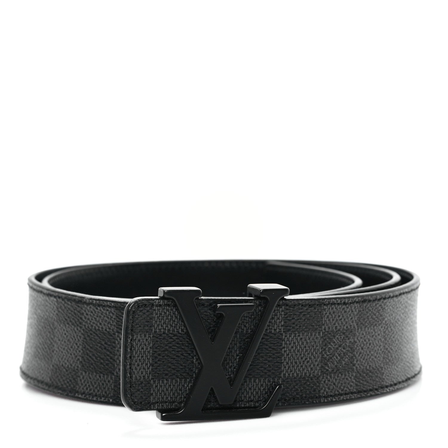 Louis Vuitton Calfskin Damier Graphite 40mm LV Initiales Reversible Belt 100 40 1 of 6