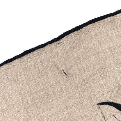 Hermes Cashmere Silk Jungle Love Tattoo Shawl 140 Beige Black 4 of 4