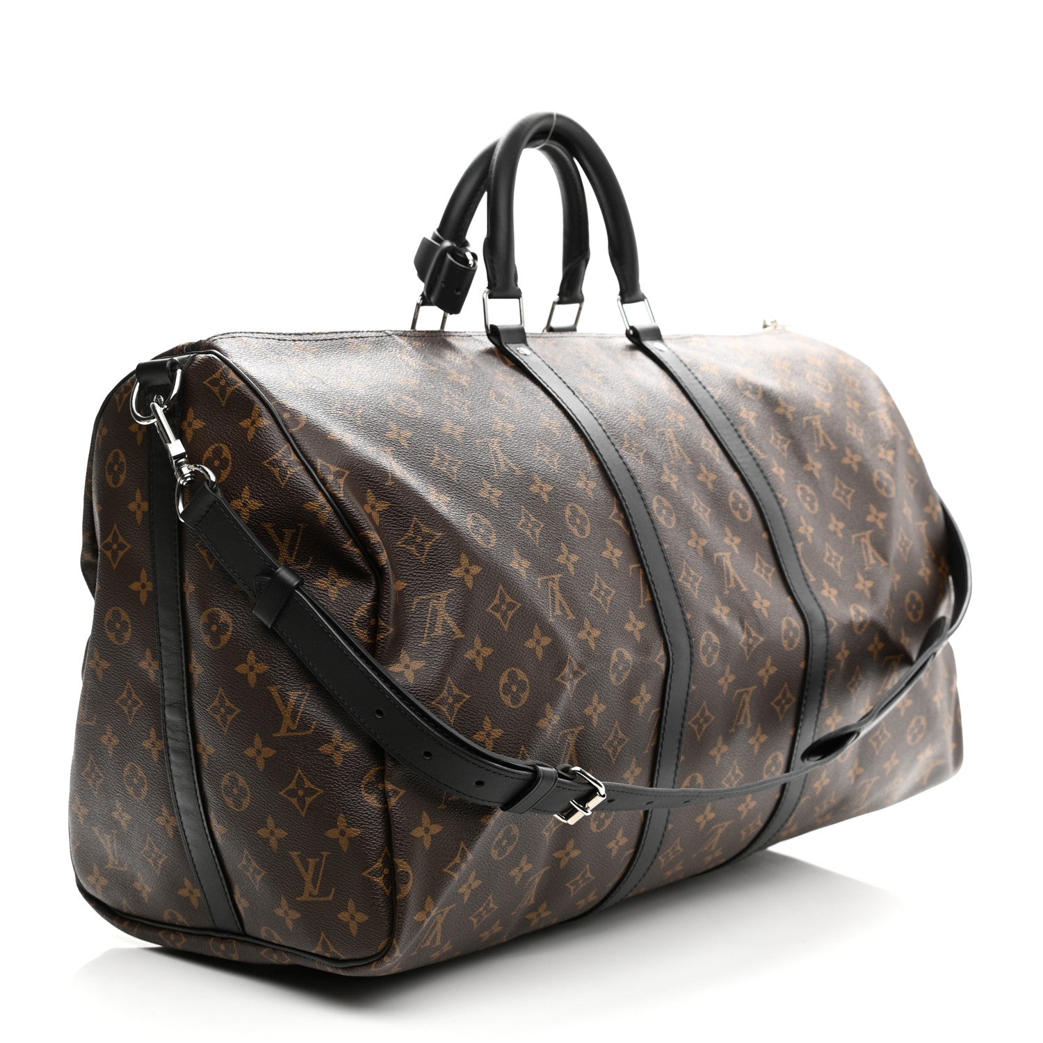 Louis Vuitton Monogram Macassar Keepall Bandouliere 55 3 of 10