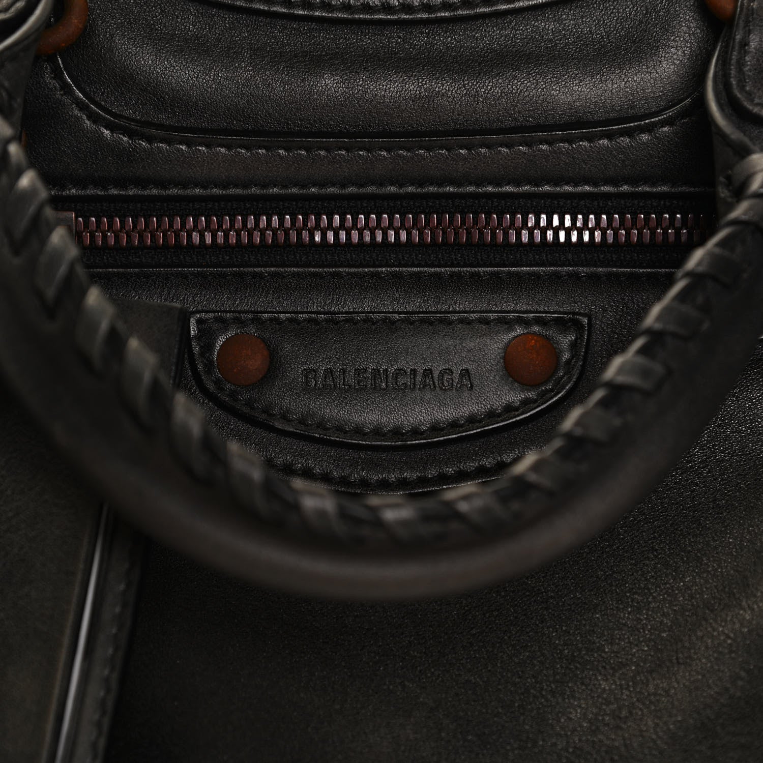 Balenciaga Used Calfskin Rust Hardware Neo Classic City Black 5 of 14