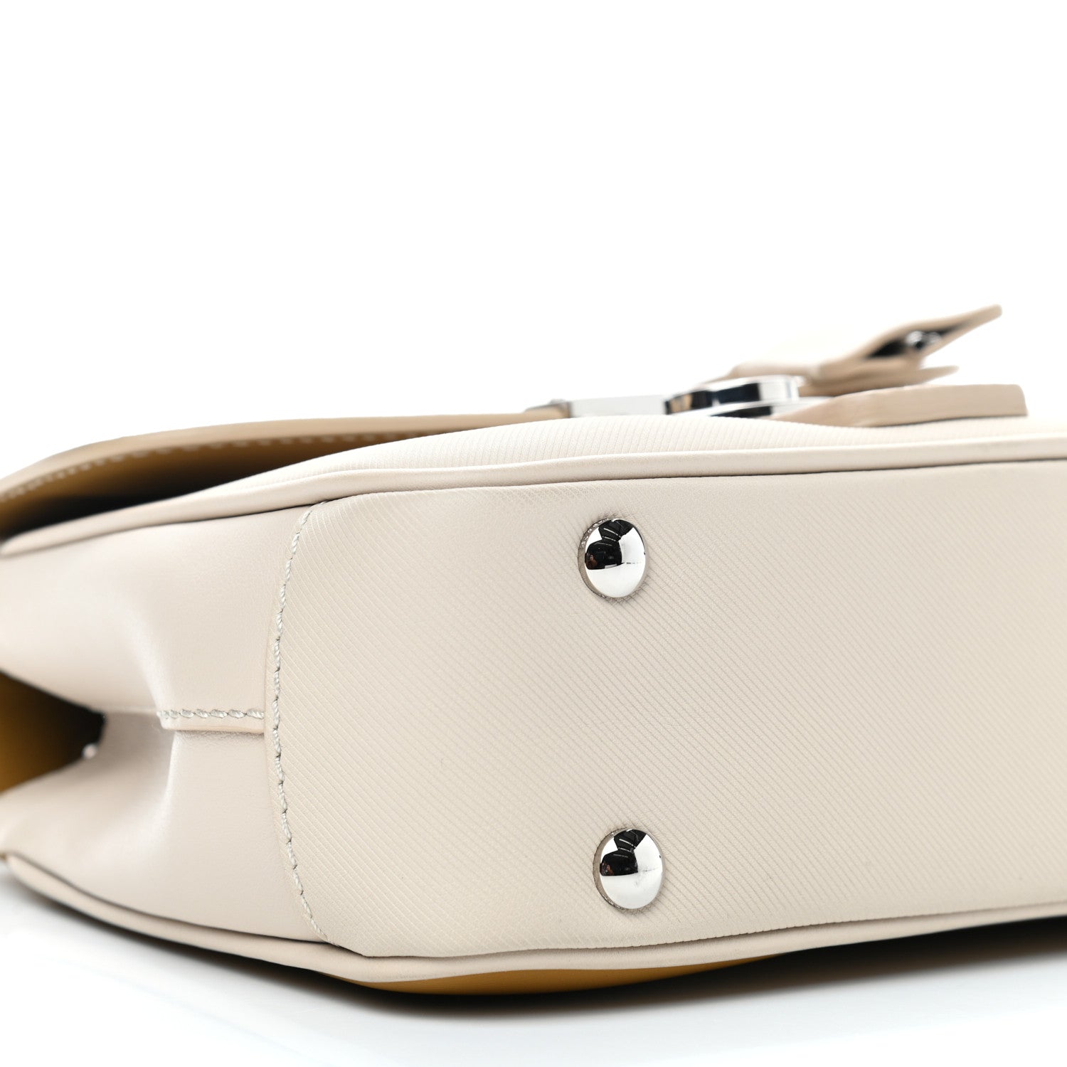 Burberry Trench Calfskin Small DK88 Top Handle Bag Limestone Ochre Yellow 5 of 9
