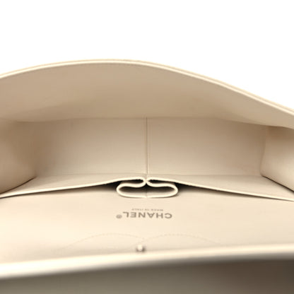 Chanel Calfskin Quilted Jumbo Double Flap White 5 of 10