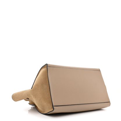 Celine Drummed Calfskin Suede Medium Trapeze Dune 4 of 10