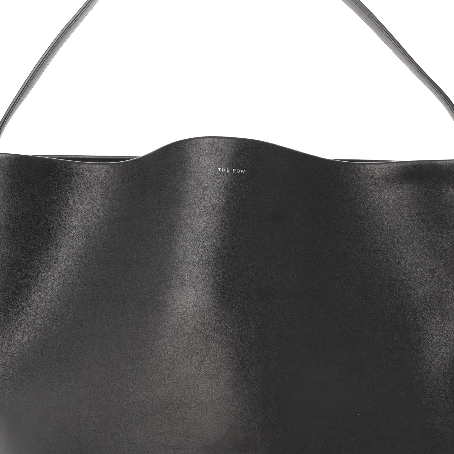 The Row Grained Calfskin Large N/S Park Tote Black 8 of 10