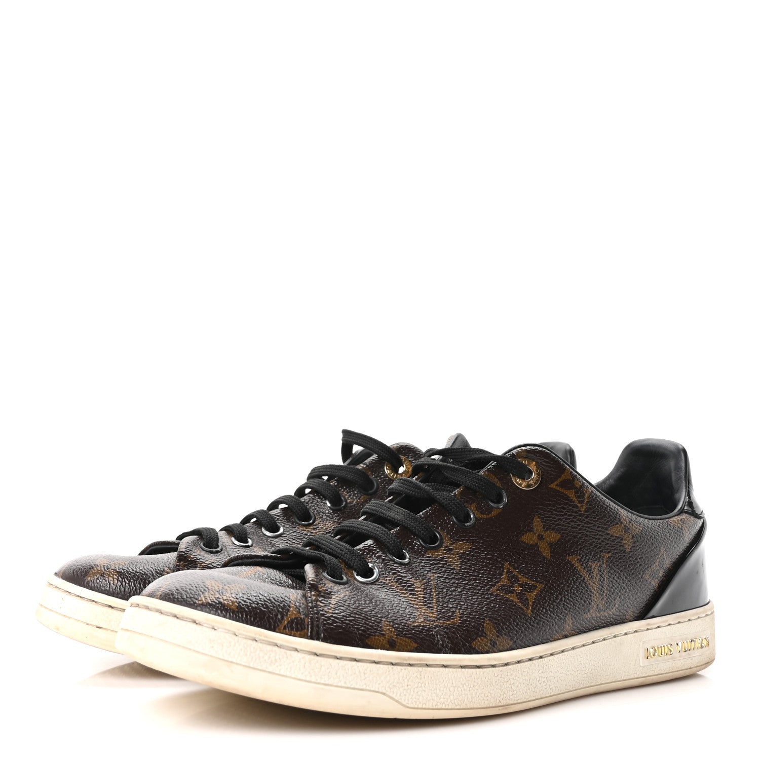 Louis Vuitton Patent Monogram Frontrow Sneakers 40 4 of 9