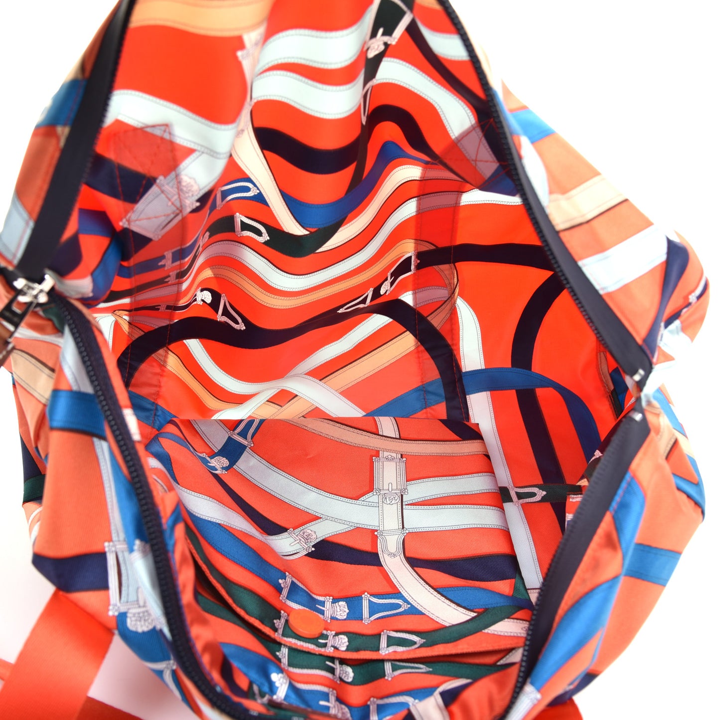 Silk Barenia Cavalcadour Duffle Orange Poppy Fauve