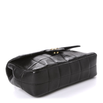 Chanel Lambskin Quilted Mini Chocolate Bar Camellia Flap Black 4 of 11