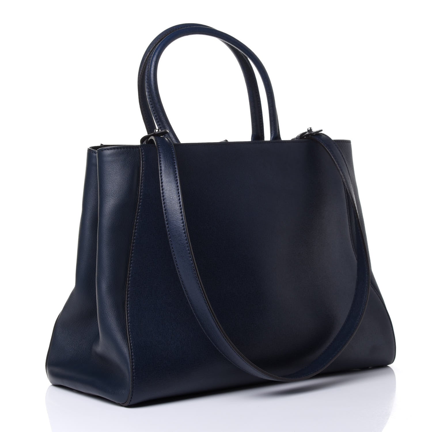 Fendi Vitello Elite Regular 2Jours Tote Lavagna 2 of 5