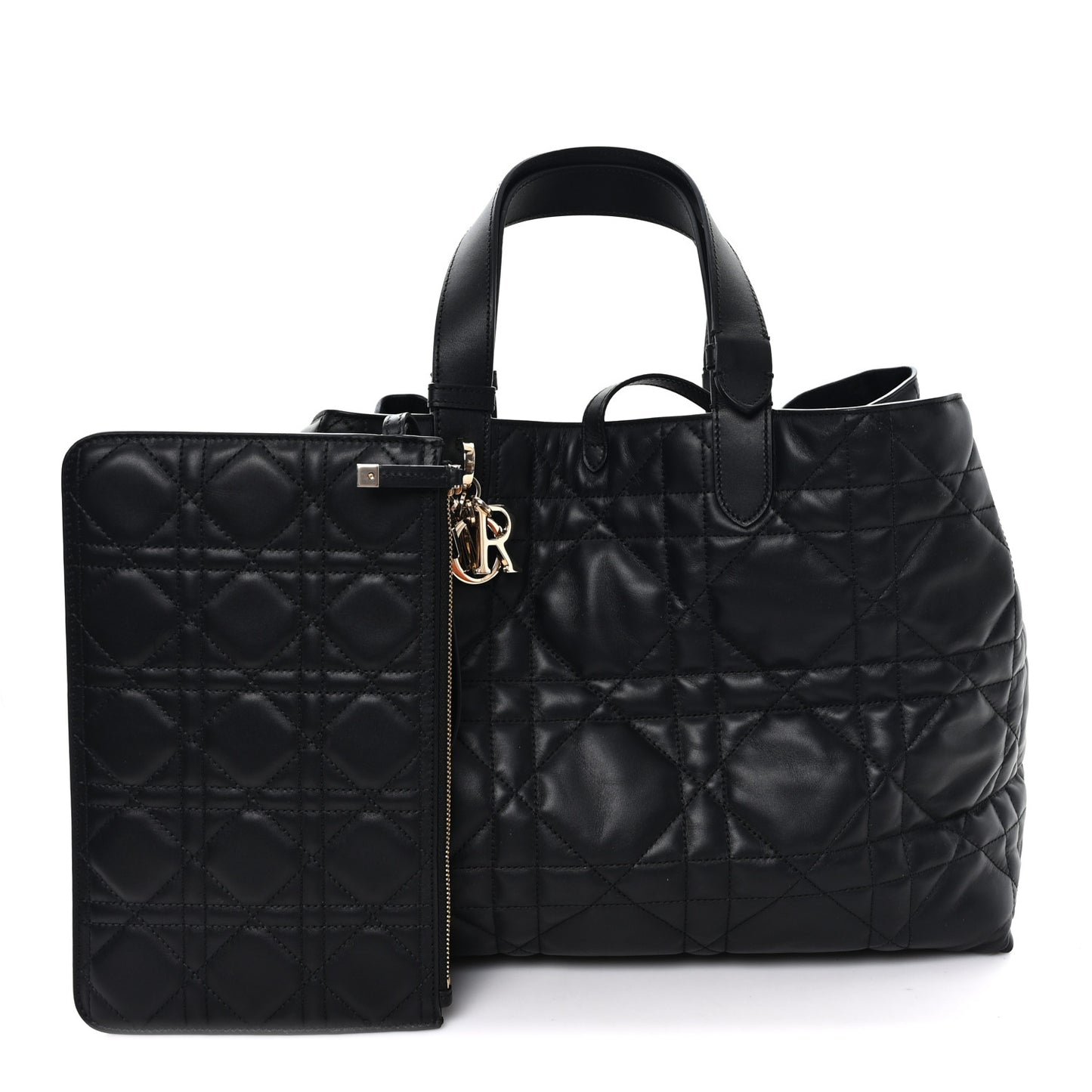 Calfskin Macrocannage Large Toujours Black