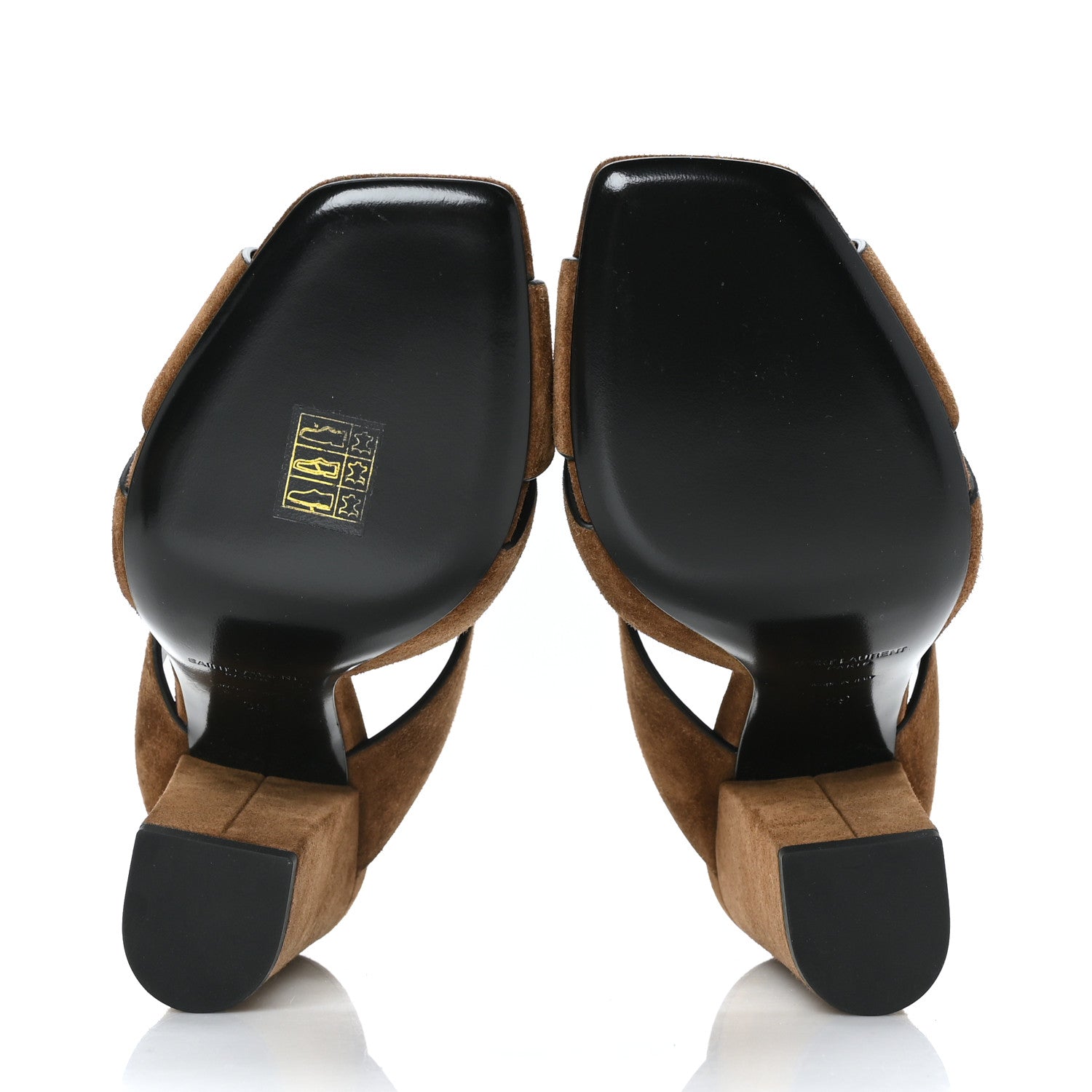 Saint Laurent Suede Oak 100 Mule Sandals 39 Land 5 of 7