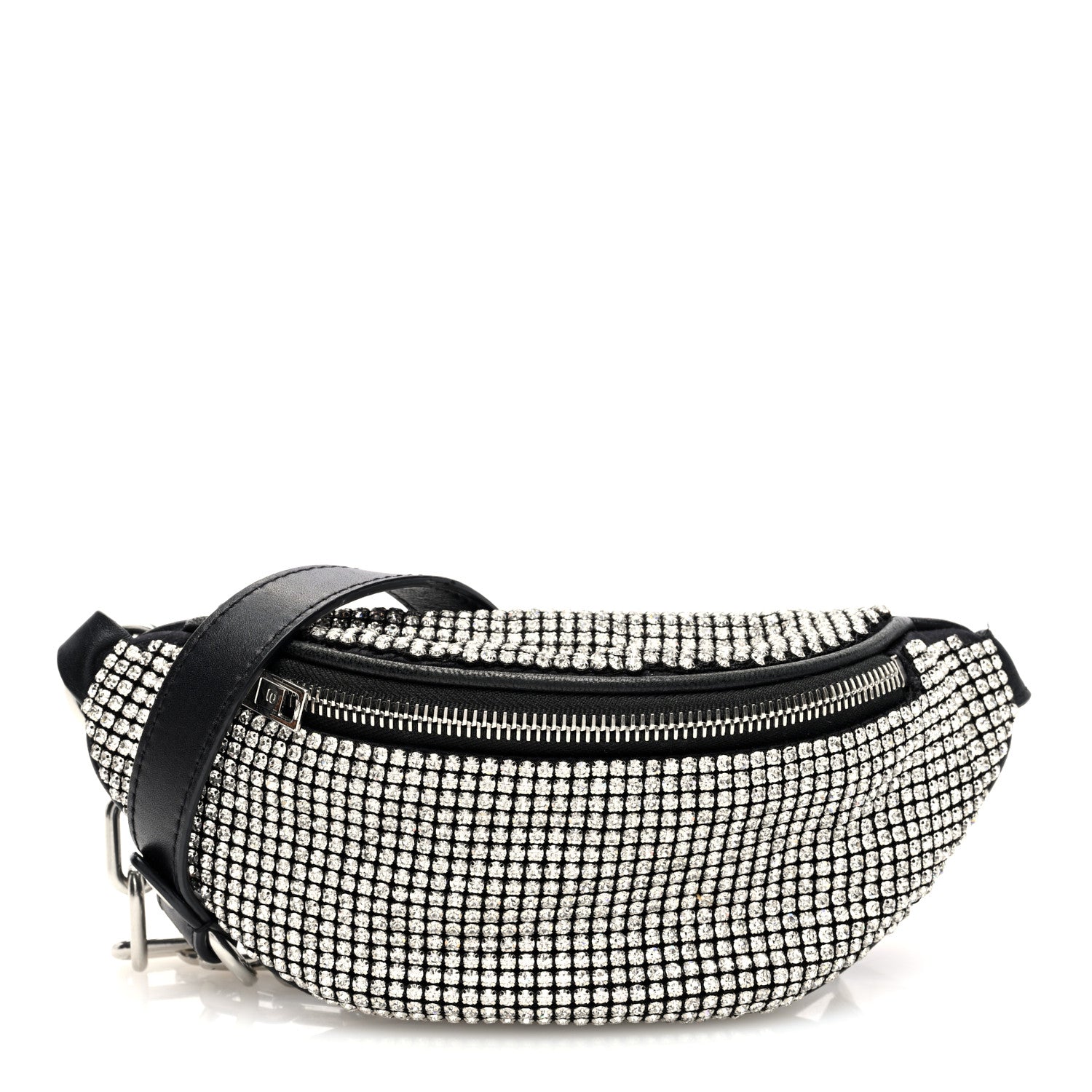 Alexander Wang Rhinestone Mesh Mini Attica Belt Bag Black 1 of 9