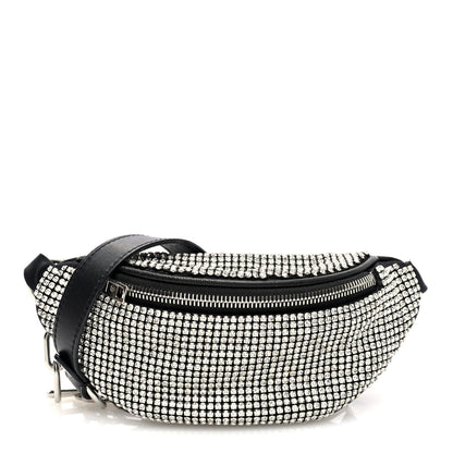 Alexander Wang Rhinestone Mesh Mini Attica Belt Bag Black 1 of 9