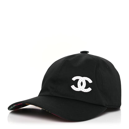 Chanel Cotton CC Cap Hat Black 1 of 7