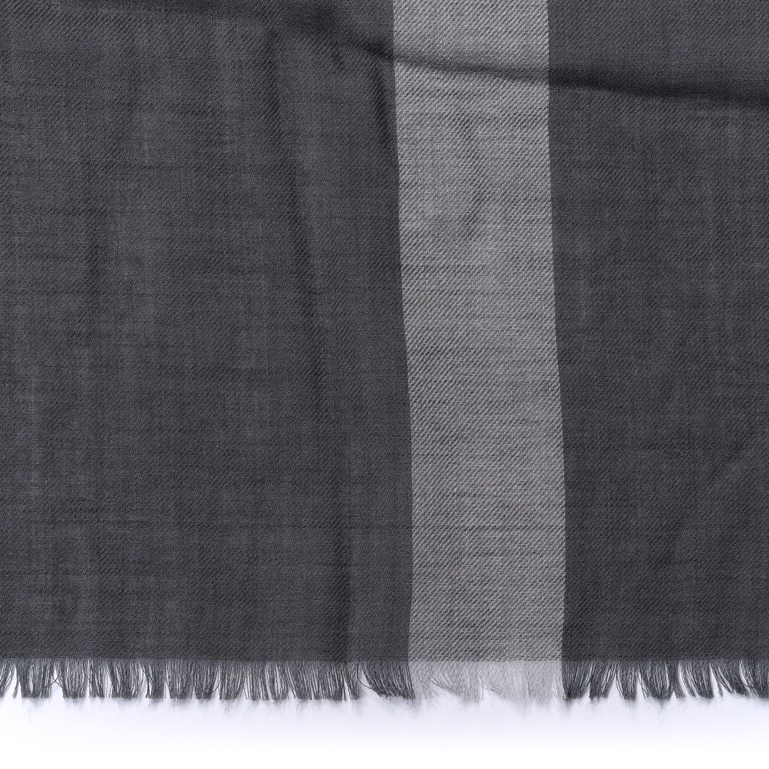 Burberry Silk Modal Wool London Check Lightweight Travel Square Mid Grey 4 of 4