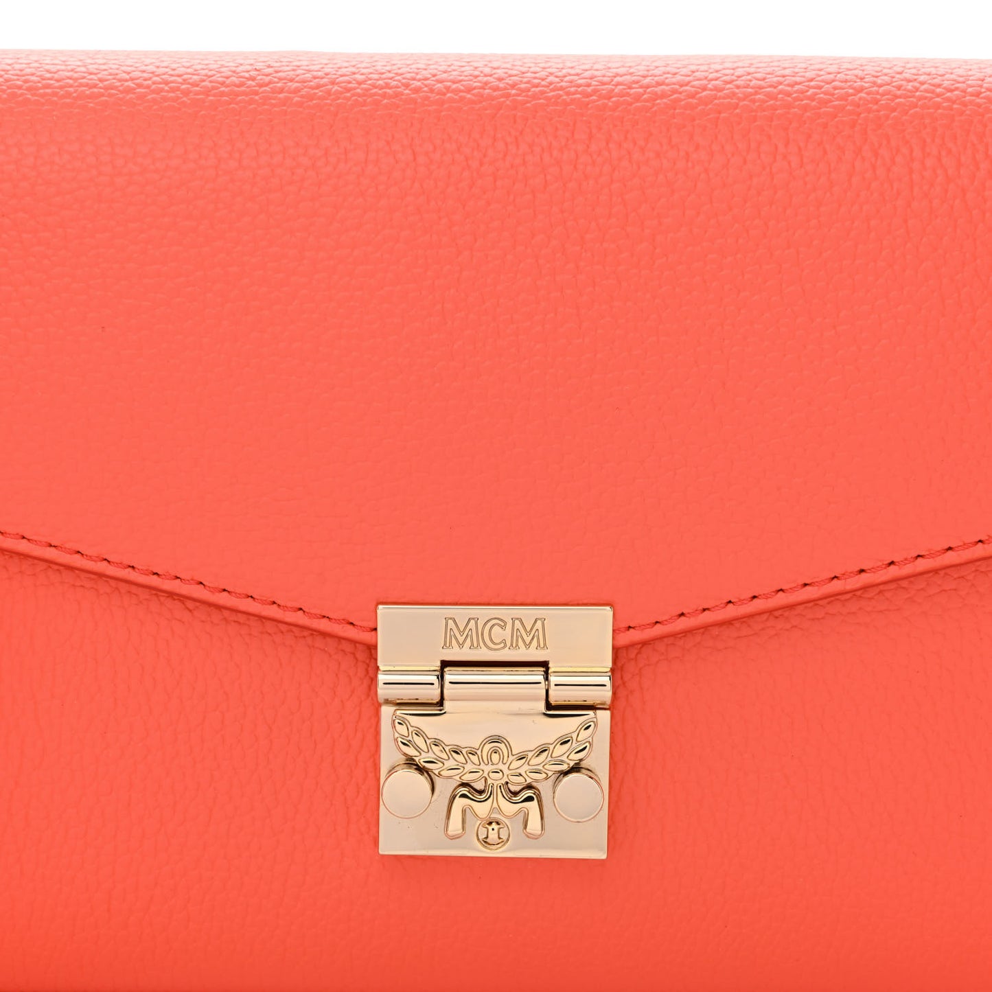 Calfskin Medium Millie Crossbody Bag Hot Coral