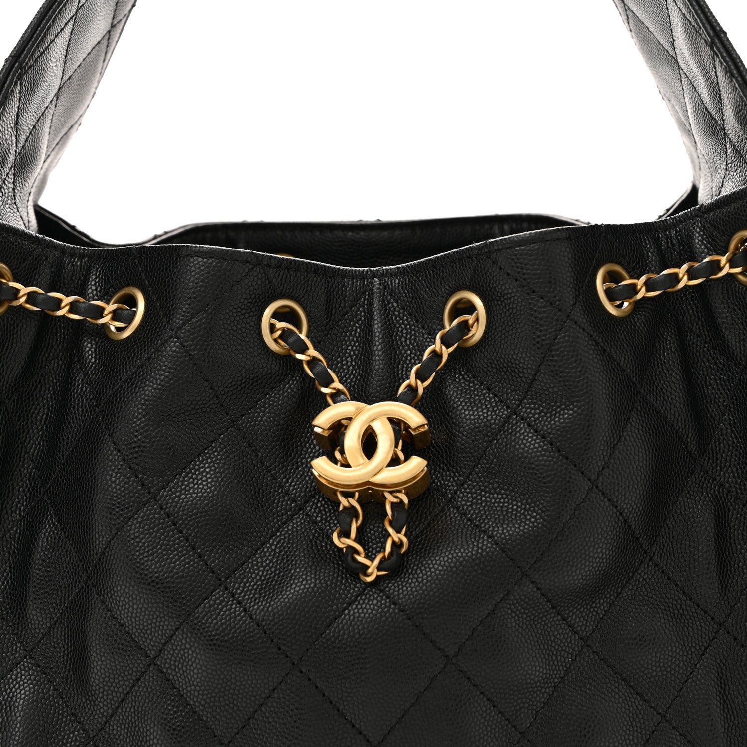 Chanel Caviar Quilted Small Chanel 25 Handbag Black 8 of 12