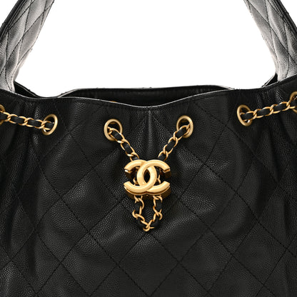 Chanel Caviar Quilted Small Chanel 25 Handbag Black 8 of 12