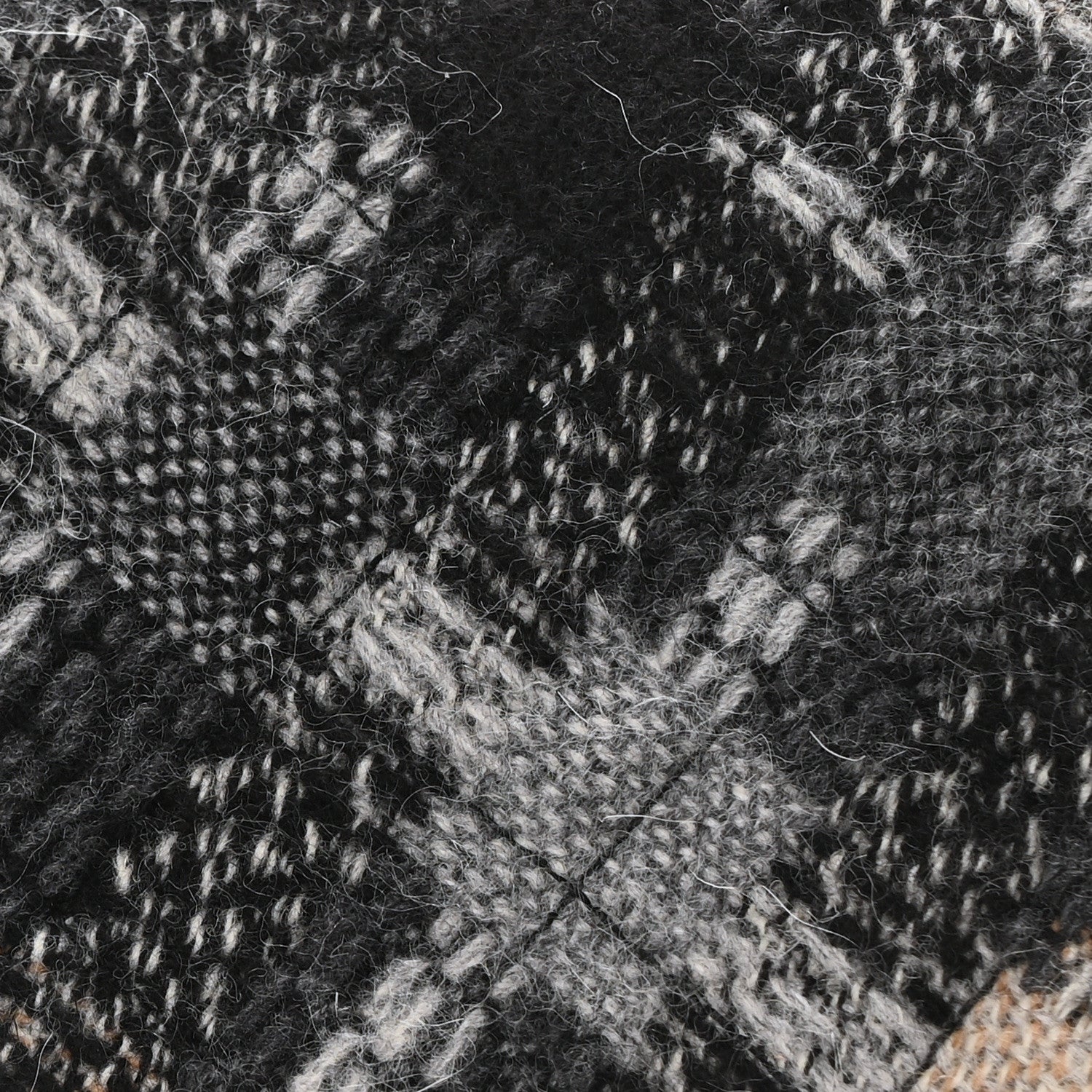 Chanel Tweed East West Flap Black White Beige 8 of 10