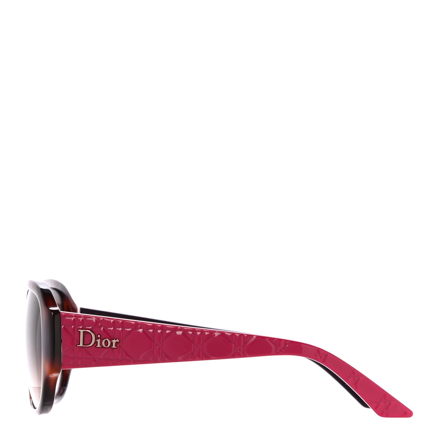 Resin Cannage Lady Dior 2 Sunglasses Havana Pink