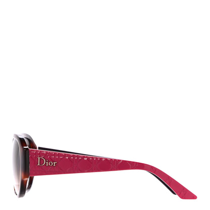 Christian Dior Resin Cannage Lady Dior 2 Sunglasses Havana Pink 2 of 10