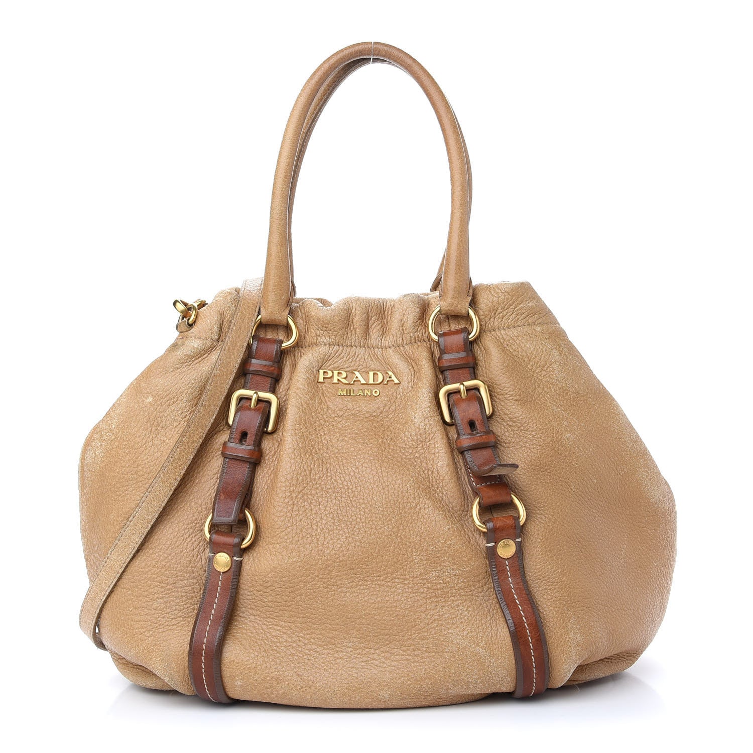 Prada Cervo Antik Shoulder Bag Naturale 1 of 9