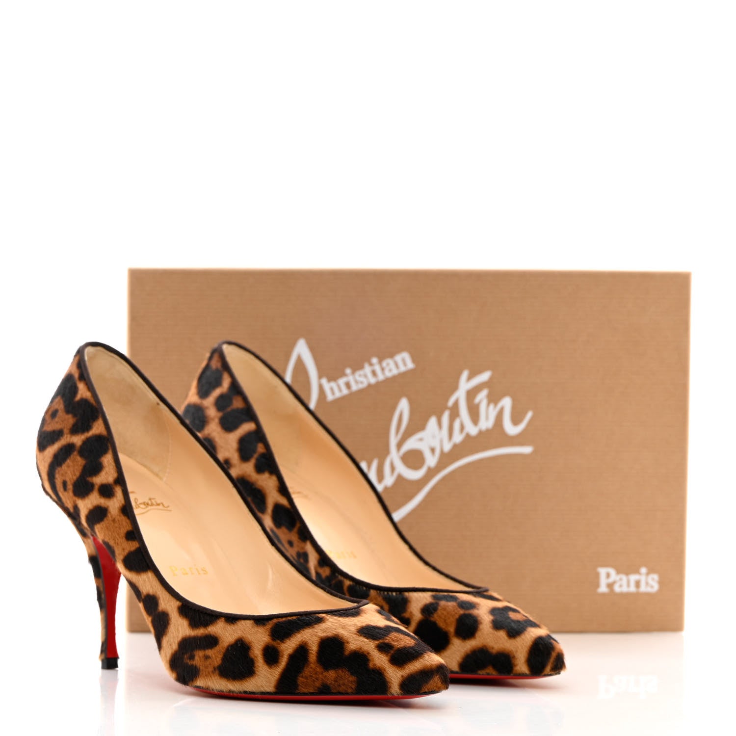 Christian Louboutin Pony Hair Leopard Luxor Piou Piou 85 Pumps 39.5 Leopard 10 of 10
