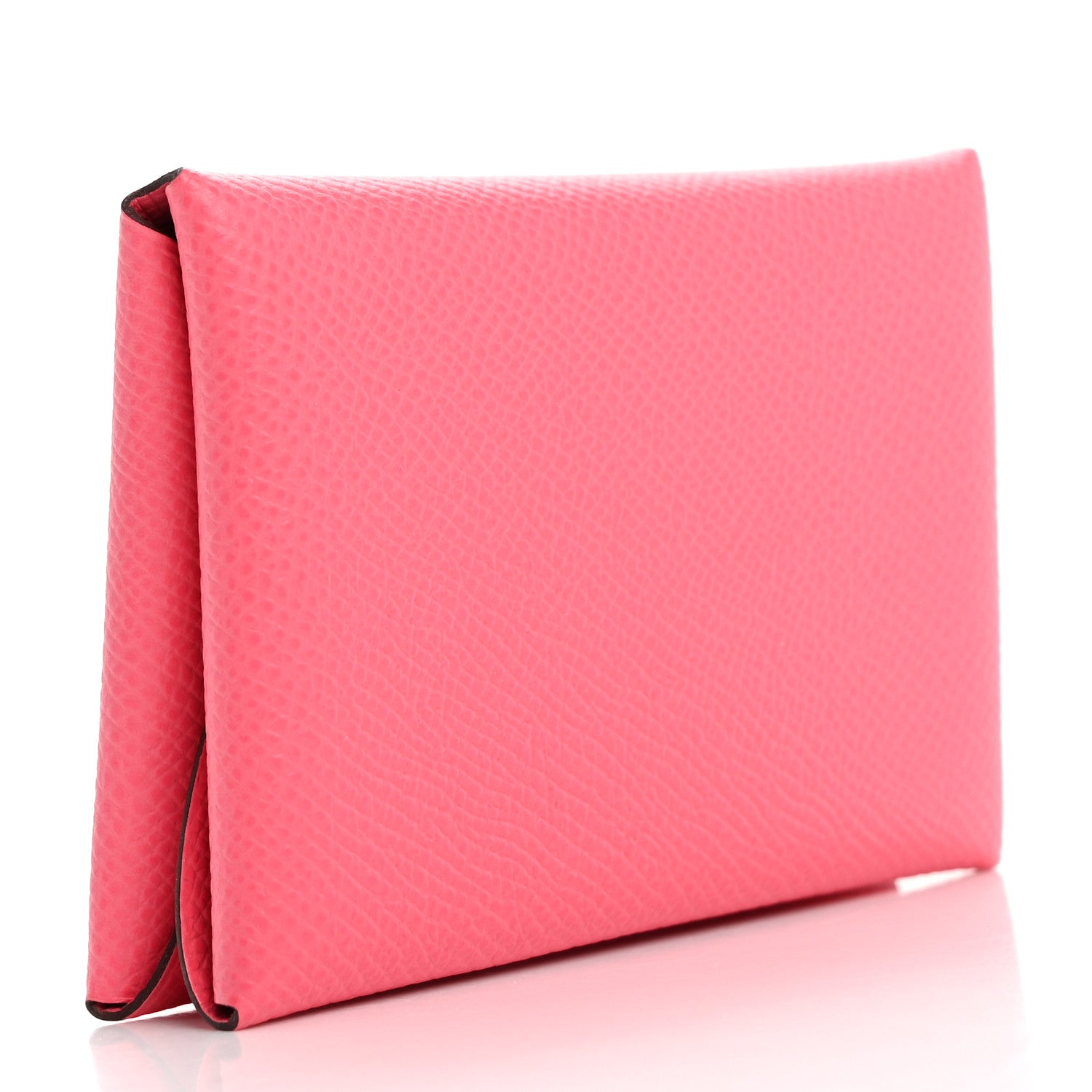 Hermes Epsom Calvi Duo Card Case Rose Azalee 3 of 8